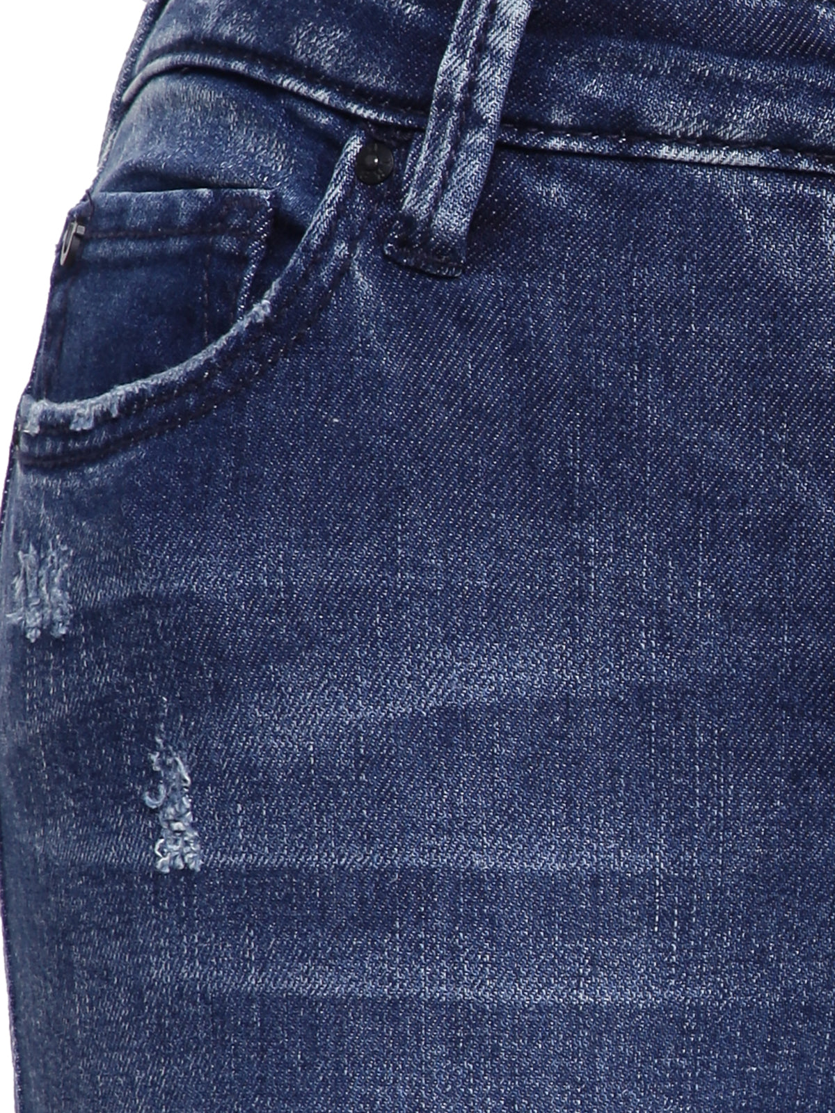 True Religion Women Blue Solid Super Skinny Jeans