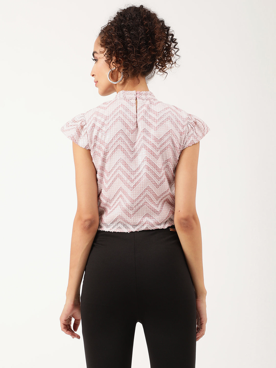 Centre Stage Women Pink Solid Top