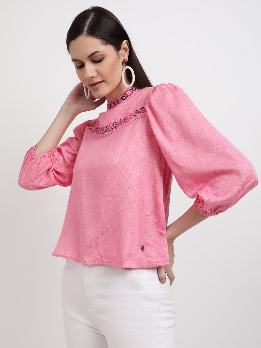 Elle Women Pink Top