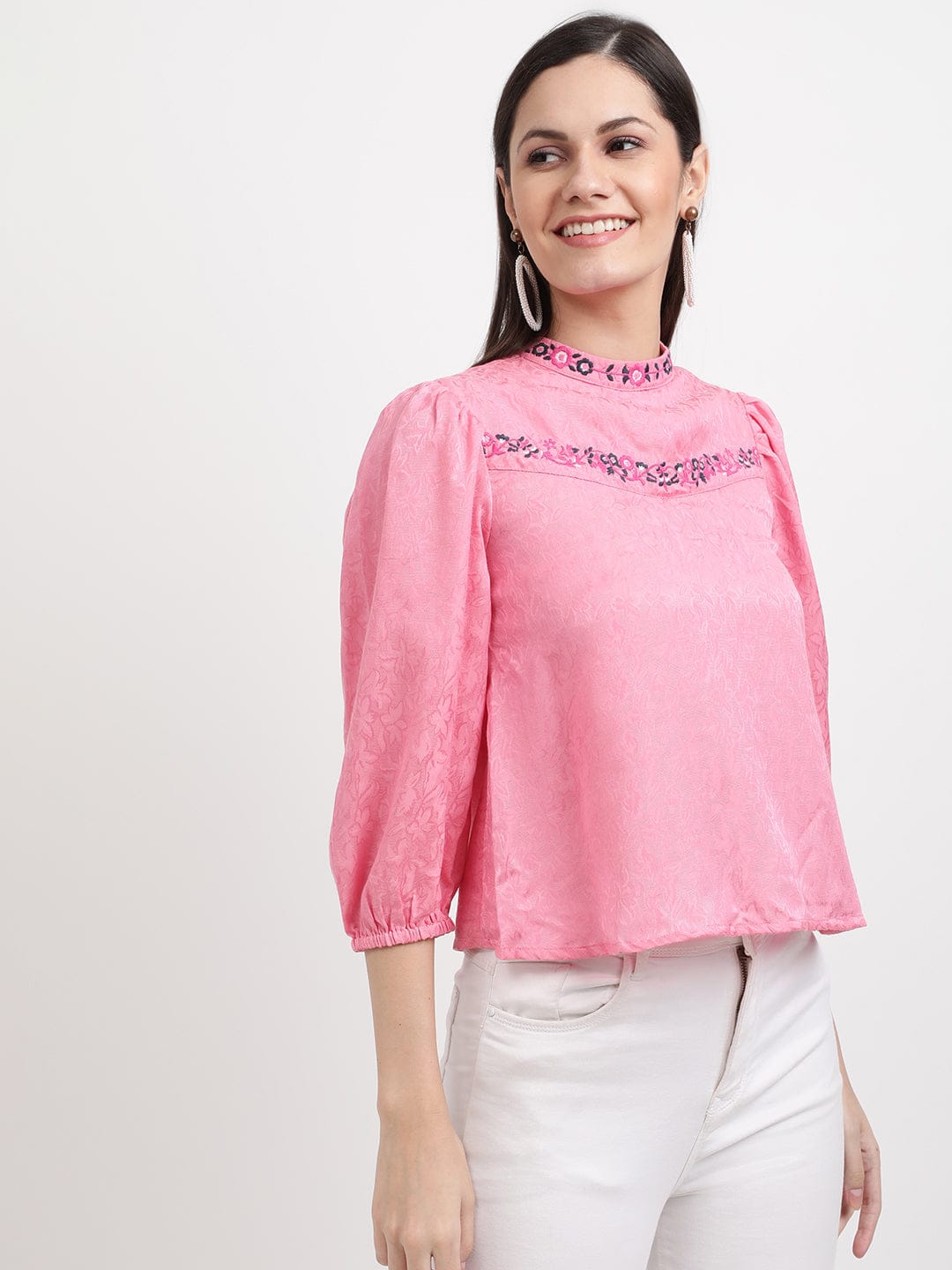 Elle Women Pink Top