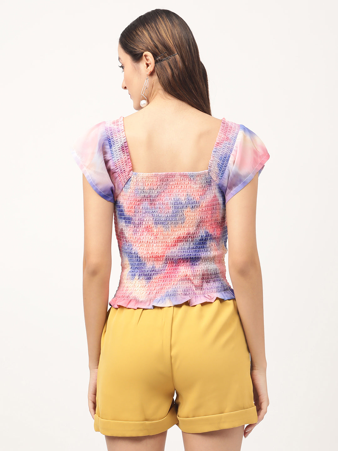 Centre Stage Women Multi Printed Square Neck Top