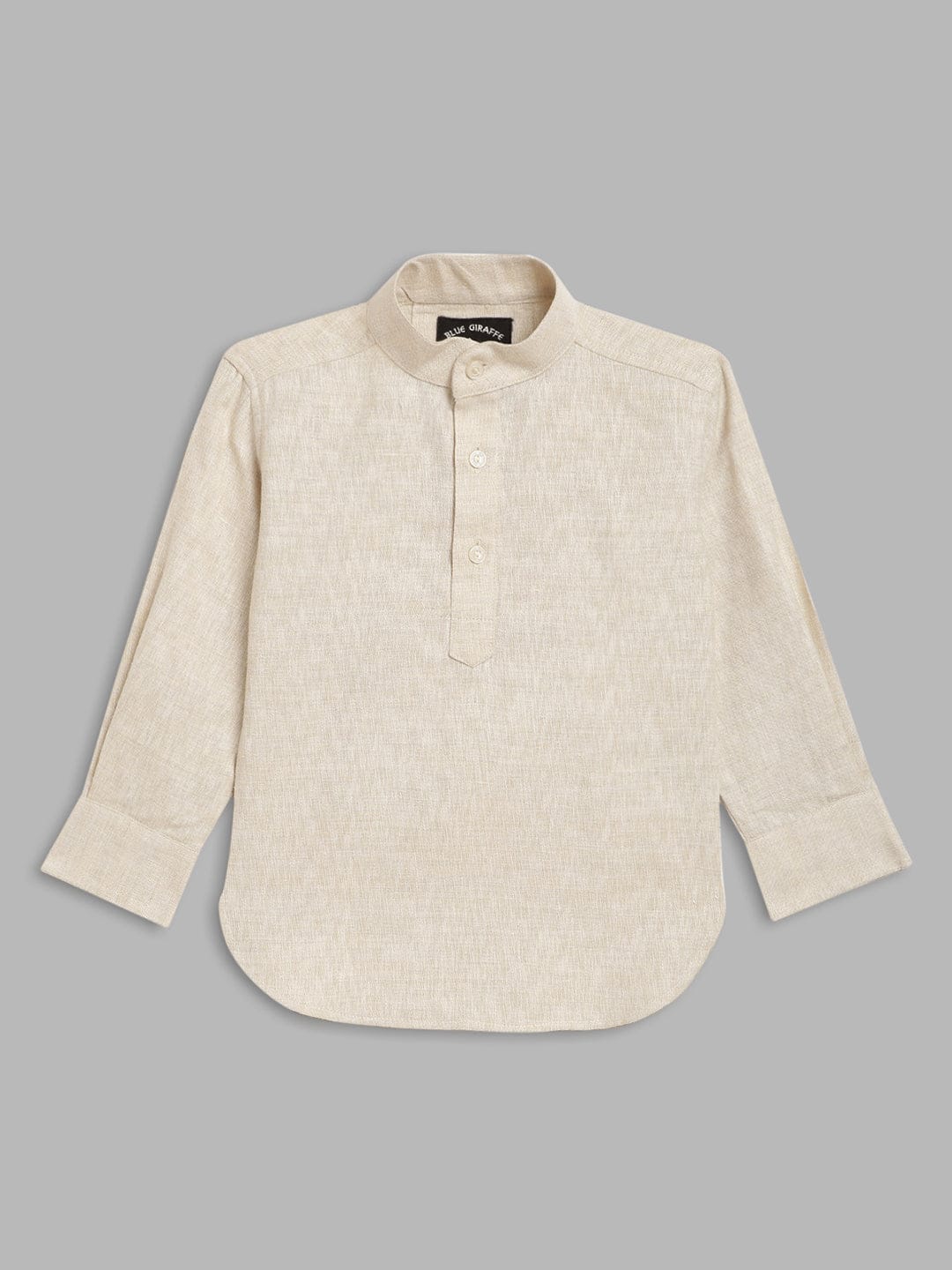 Blue Giraffe Boys Mandarin Collar Bandi Set