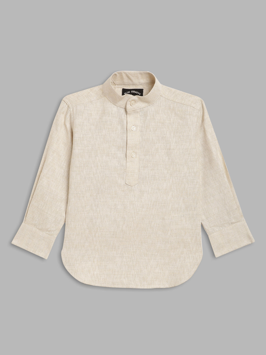 Blue Giraffe Boys Mandarin Collar Bandi Set