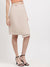 Centre Stage Women Beige Solid Fitted Skirt