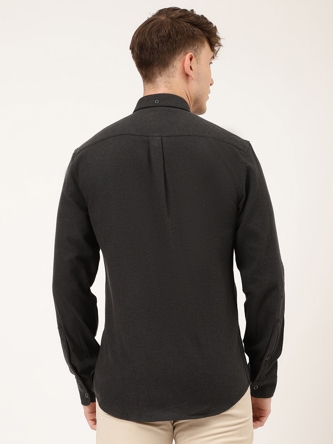 Lindbergh Men Black Solid Collar Shirt