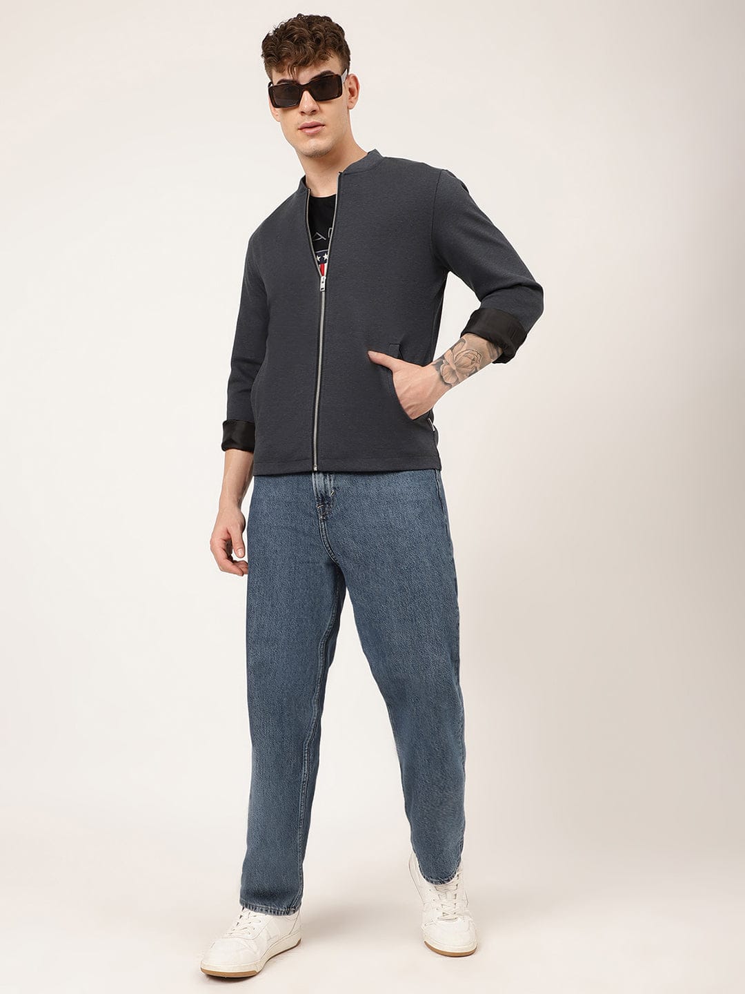 Lindbergh Men Solid Collar Shirt