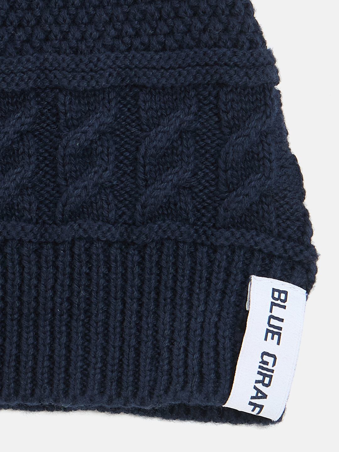 Blue Giraffe Boys Blue Beanies