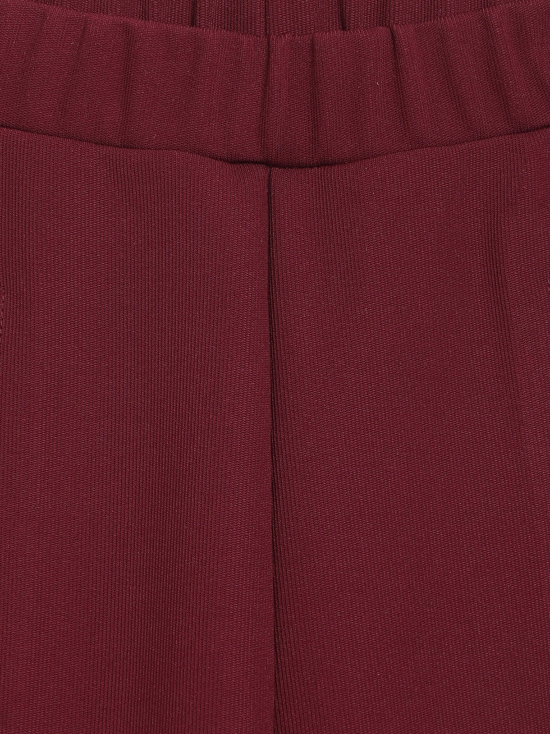 Elle Kids Girls Red Solid Skinny Fit Jegging