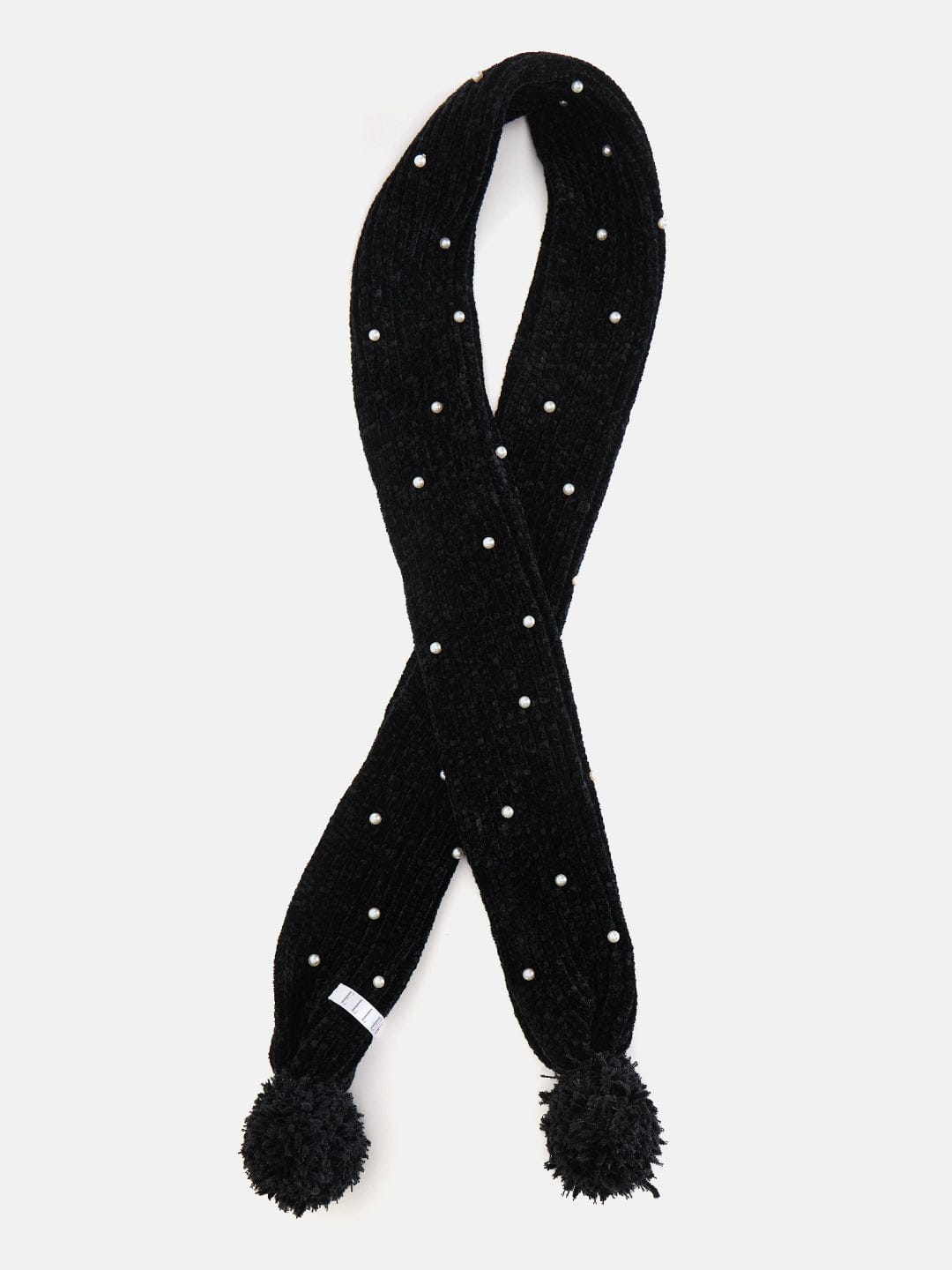 Elle Kids Black Regular Fit Scarf