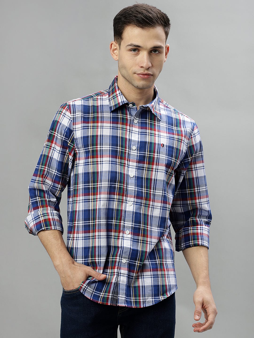 Iconic Men Multi Shirt Collar Shirt