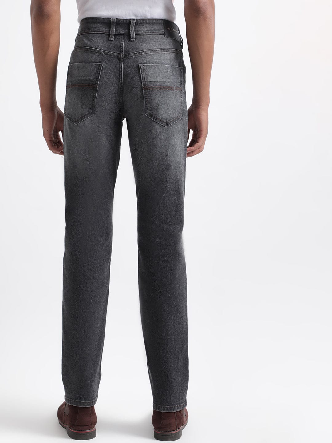 Iconic Men Black Slim Fit Jeans