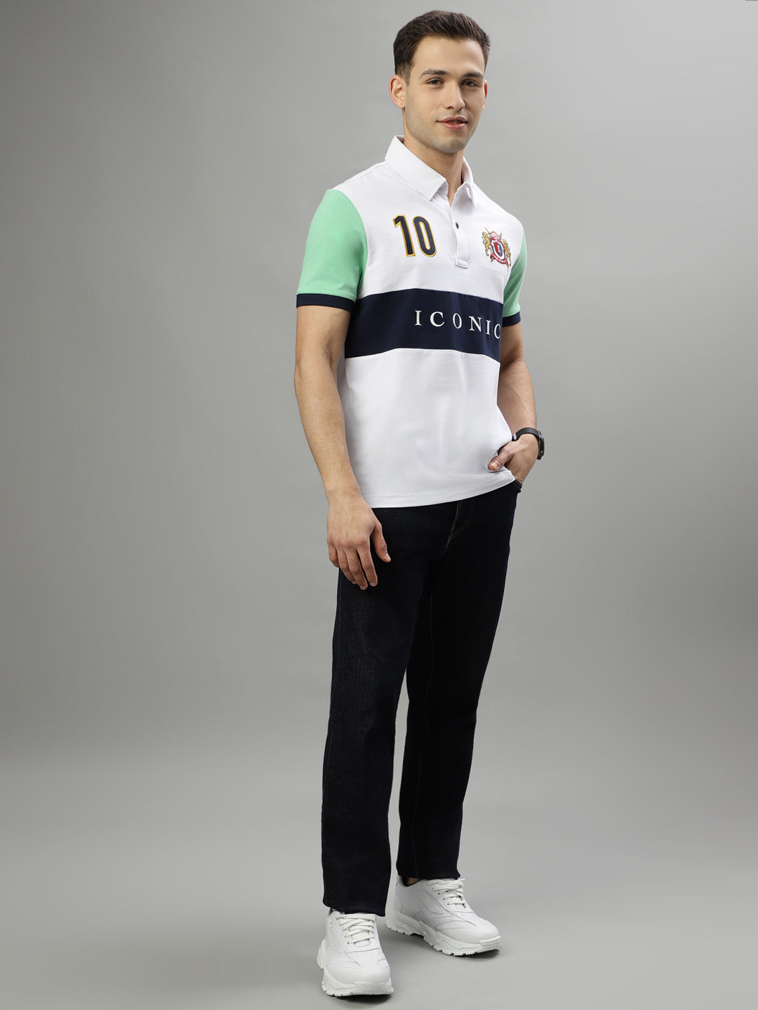 Iconic Multi Logo Regular Fit Polo T-Shirt