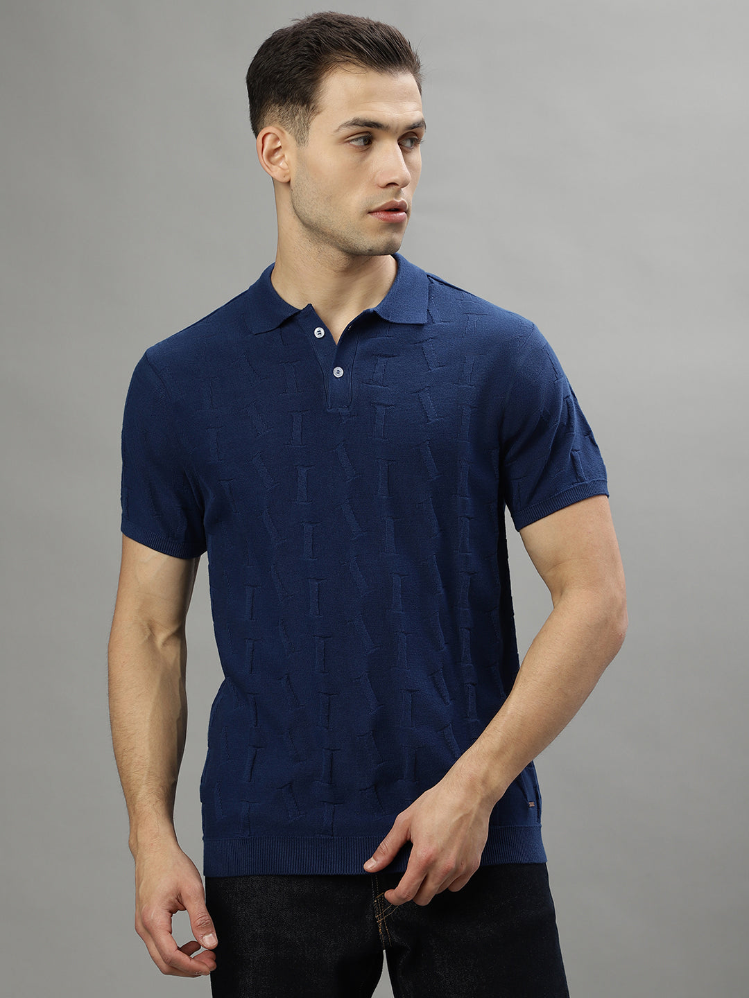 Iconic Navy Logo Regular Fit Polo T-Shirt
