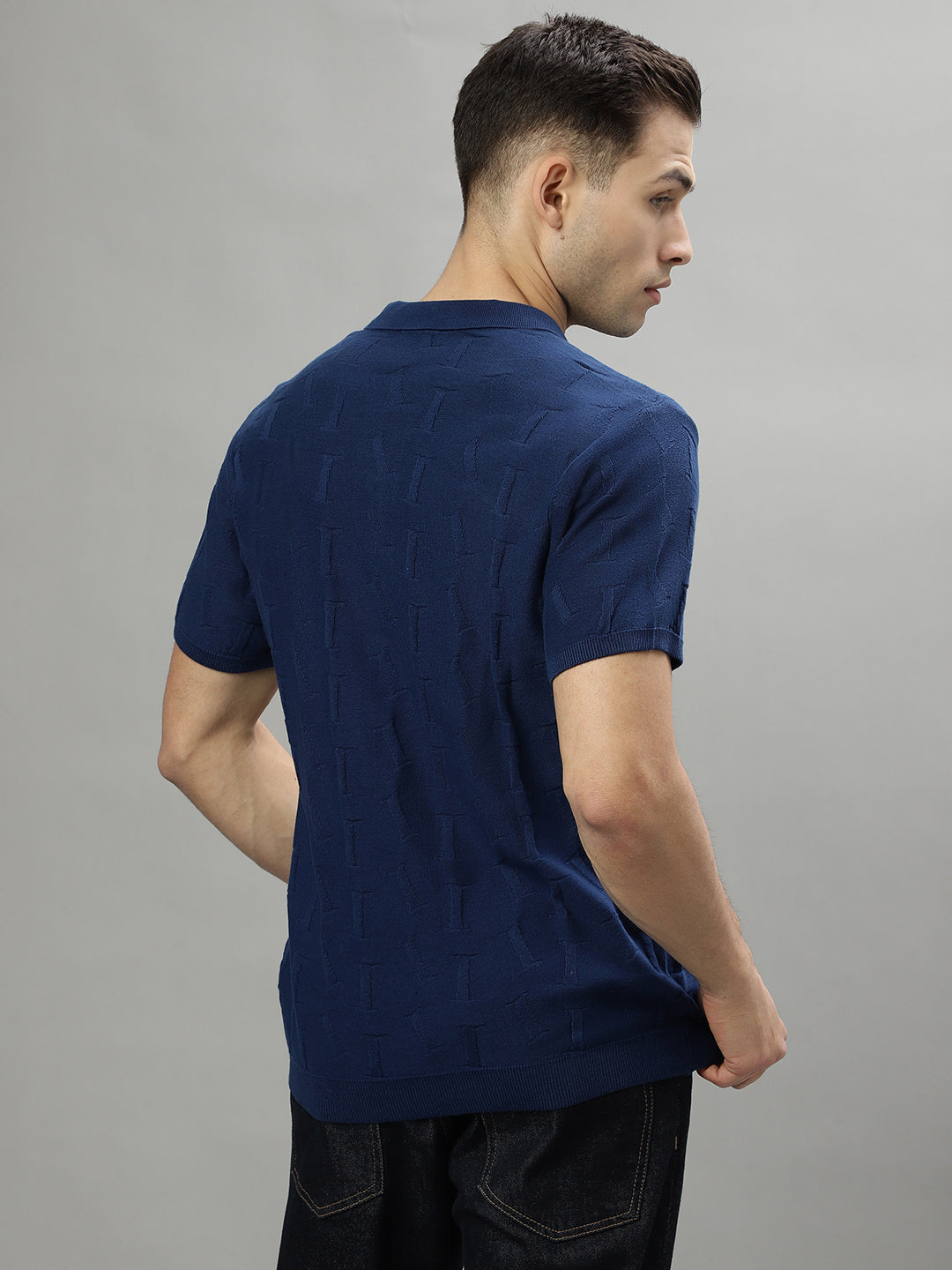 Iconic Navy Logo Regular Fit Polo T-Shirt