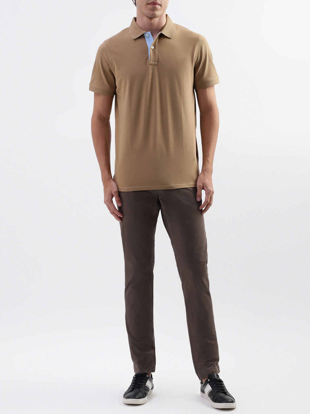 Bruun & Stengade Men Green Solid Slim Fit Trouser