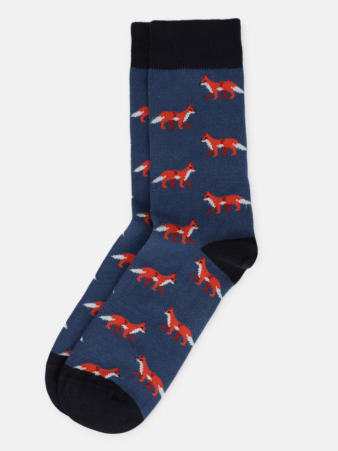 Lindbergh Men Blue Printed Socks