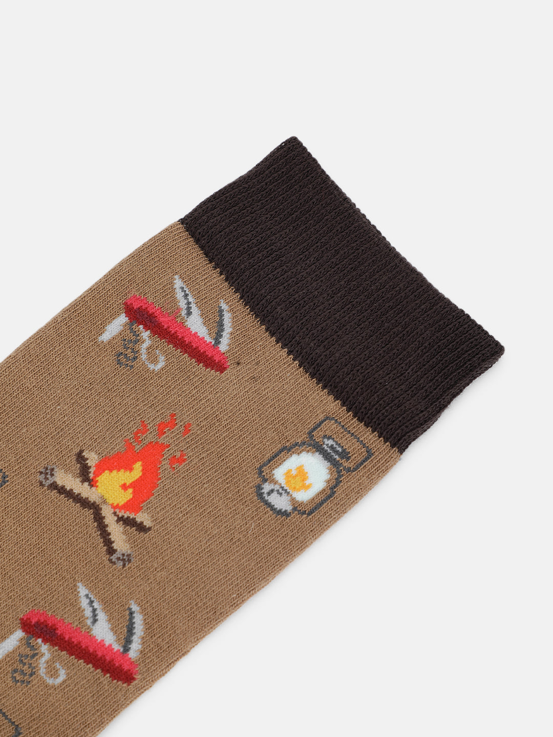 Lindbergh Men Beige Printed Socks