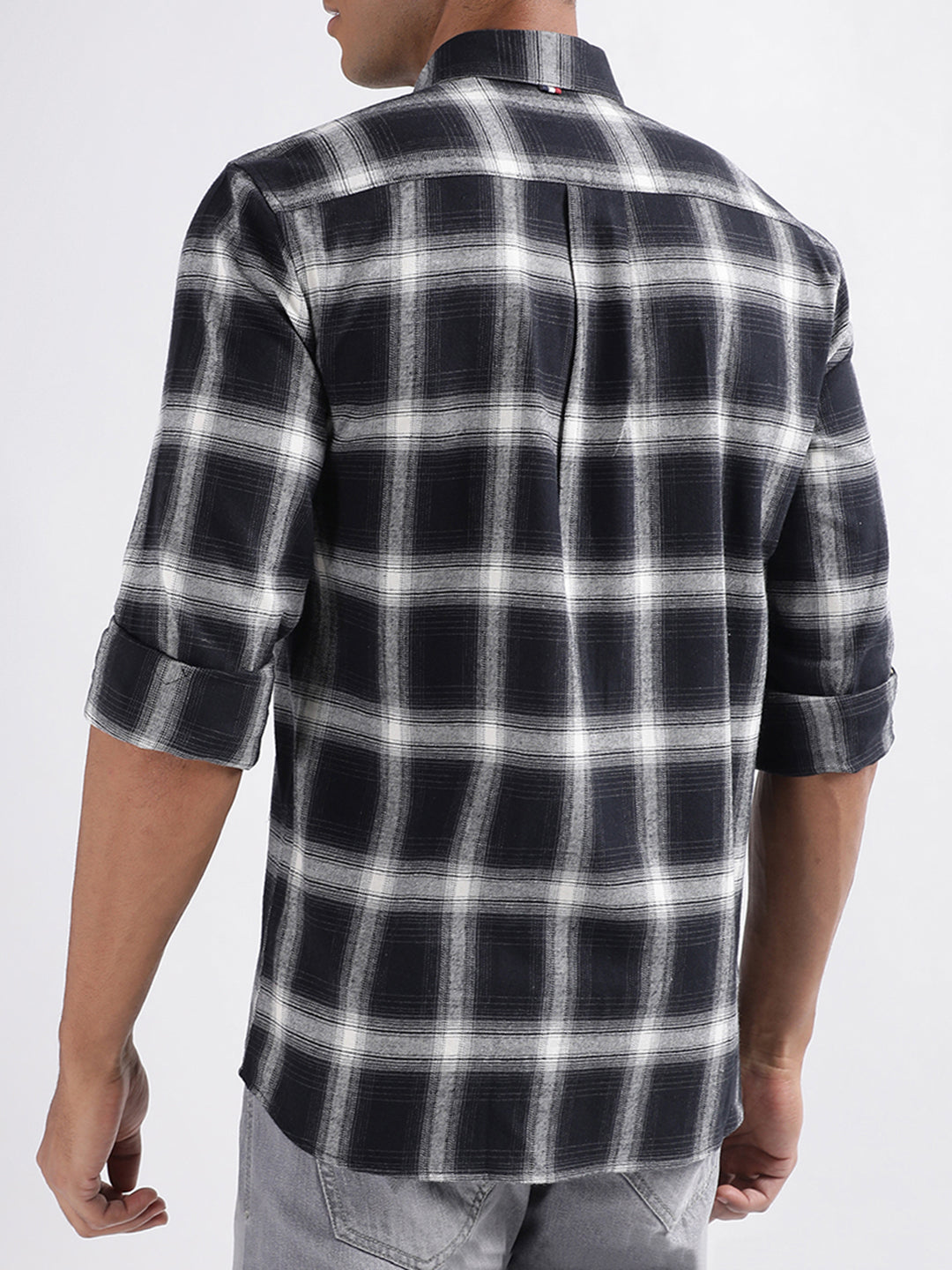 Lindbergh Black Checked Relaxed Fit Shirt