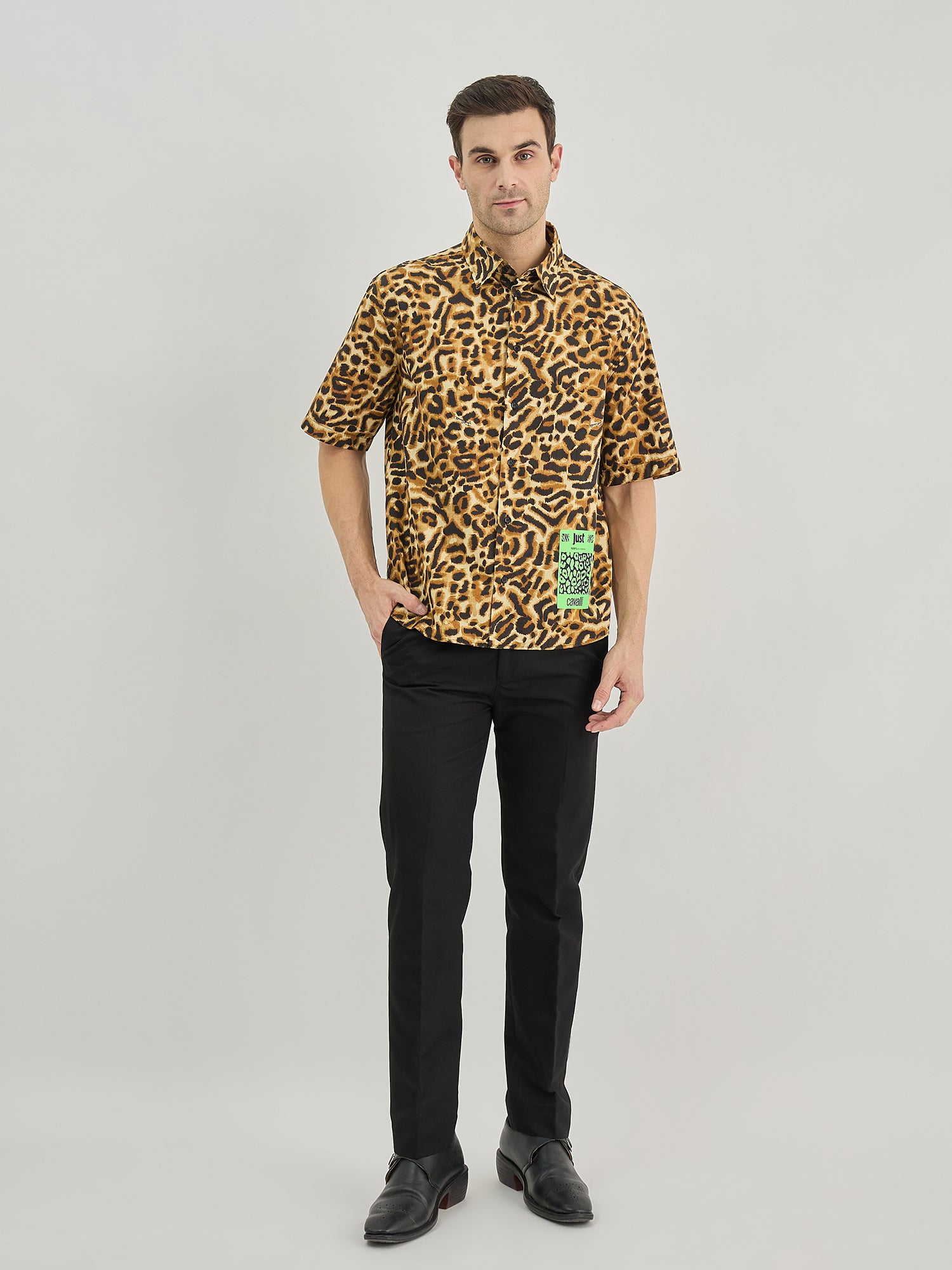 Just Cavalli Men Multi Collar Shirt