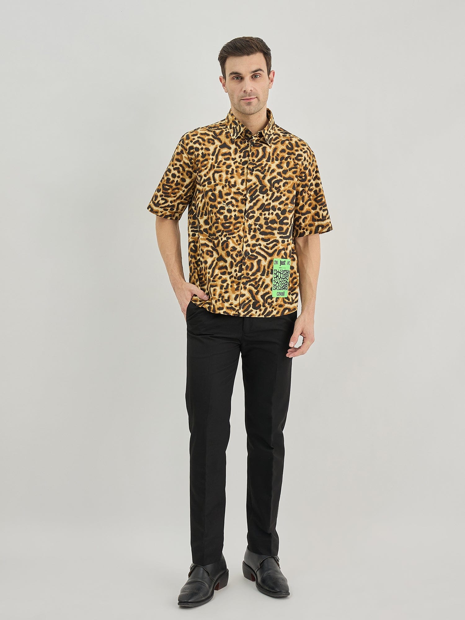 Just Cavalli Men Multi Collar Shirt