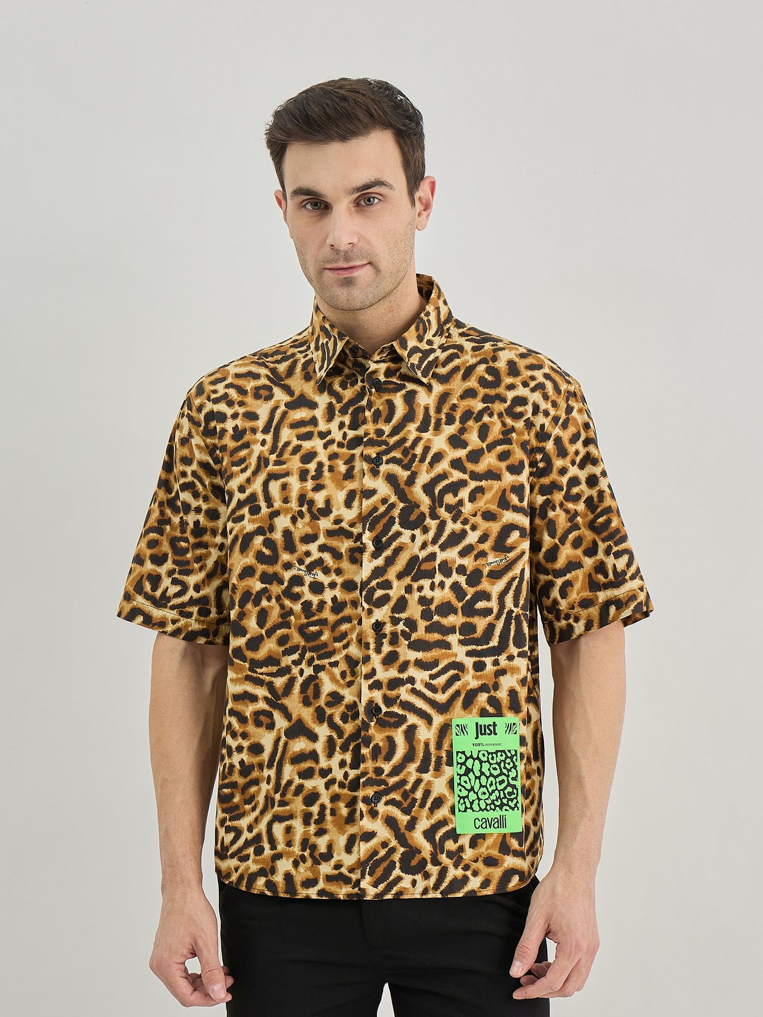 Just Cavalli Men Multi Collar Shirt