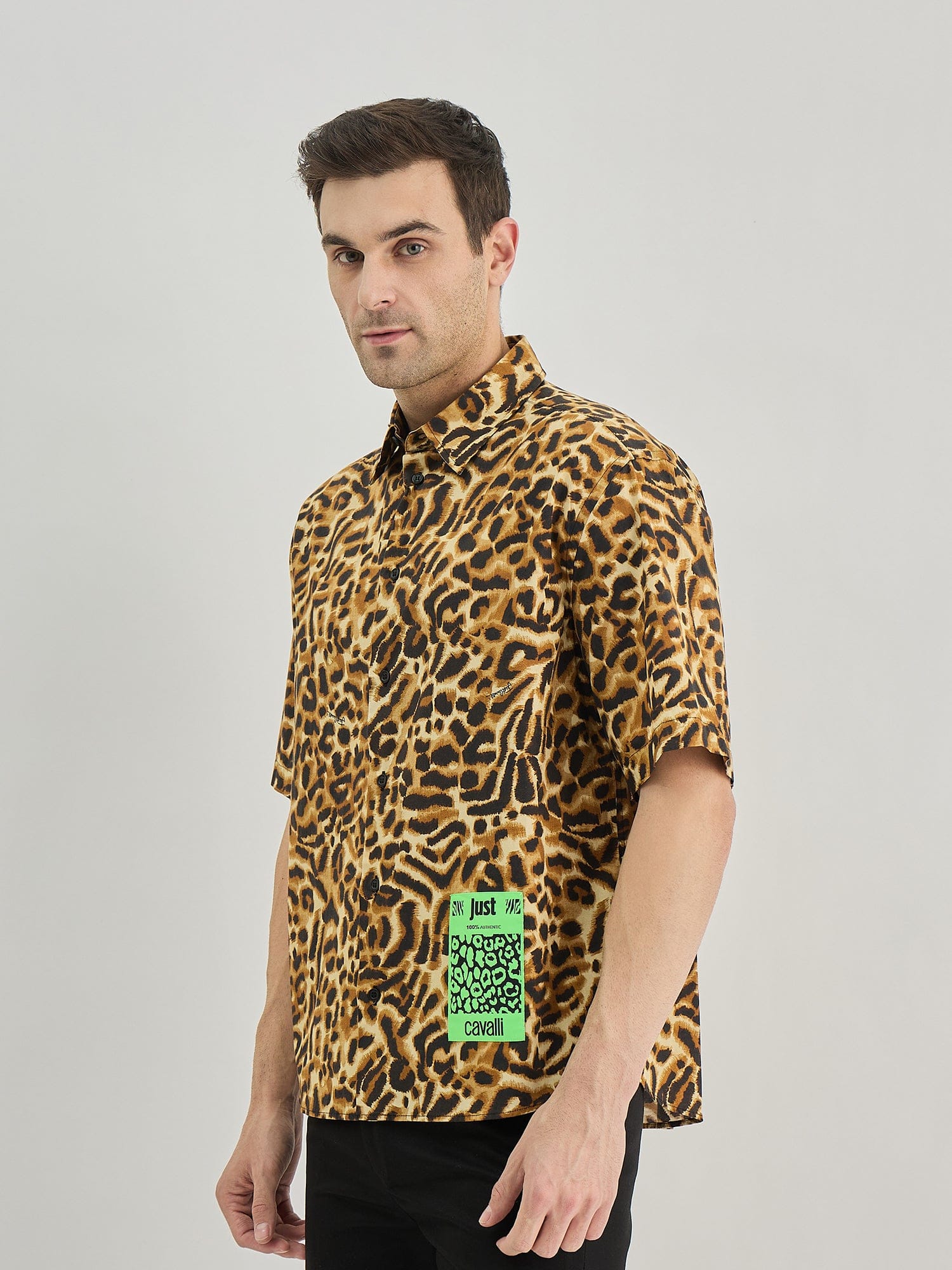 Just Cavalli Men Multi Collar Shirt