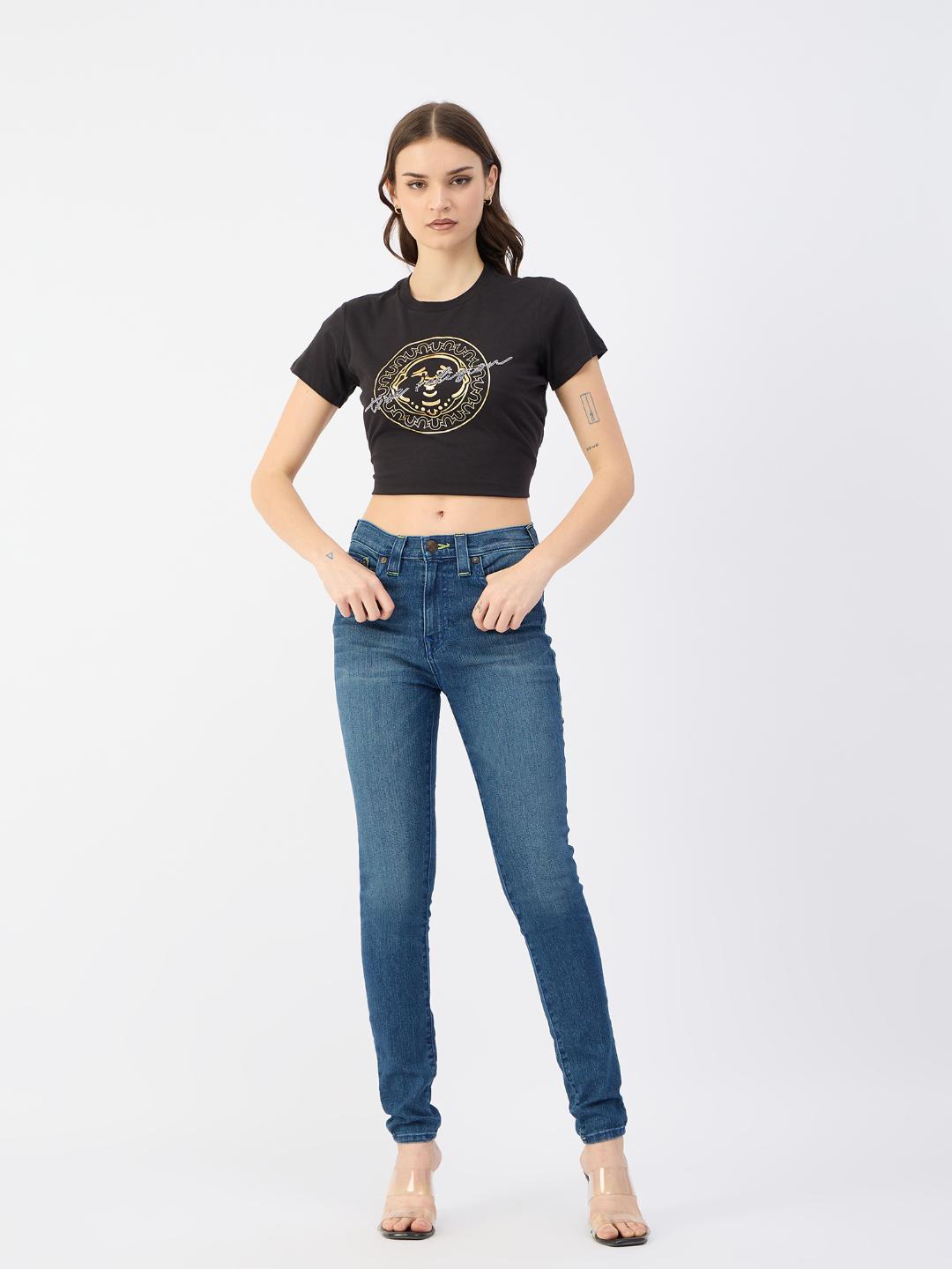 True Religion Women Blue Skinny Fit Jeans