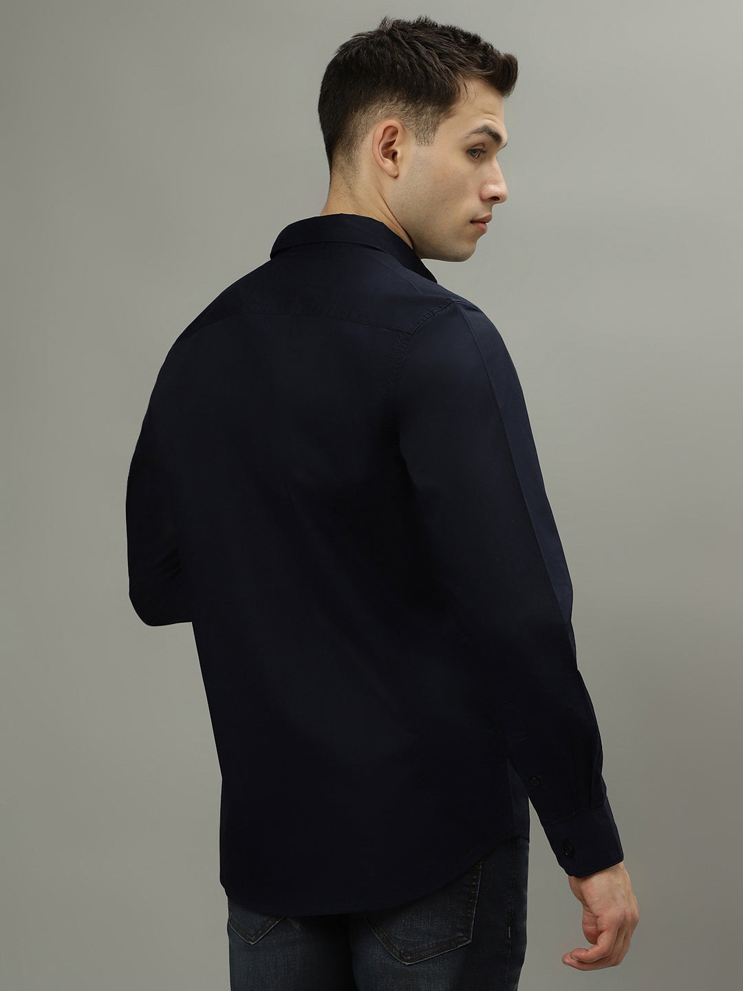 Iconic Navy Regular Fit Shirt