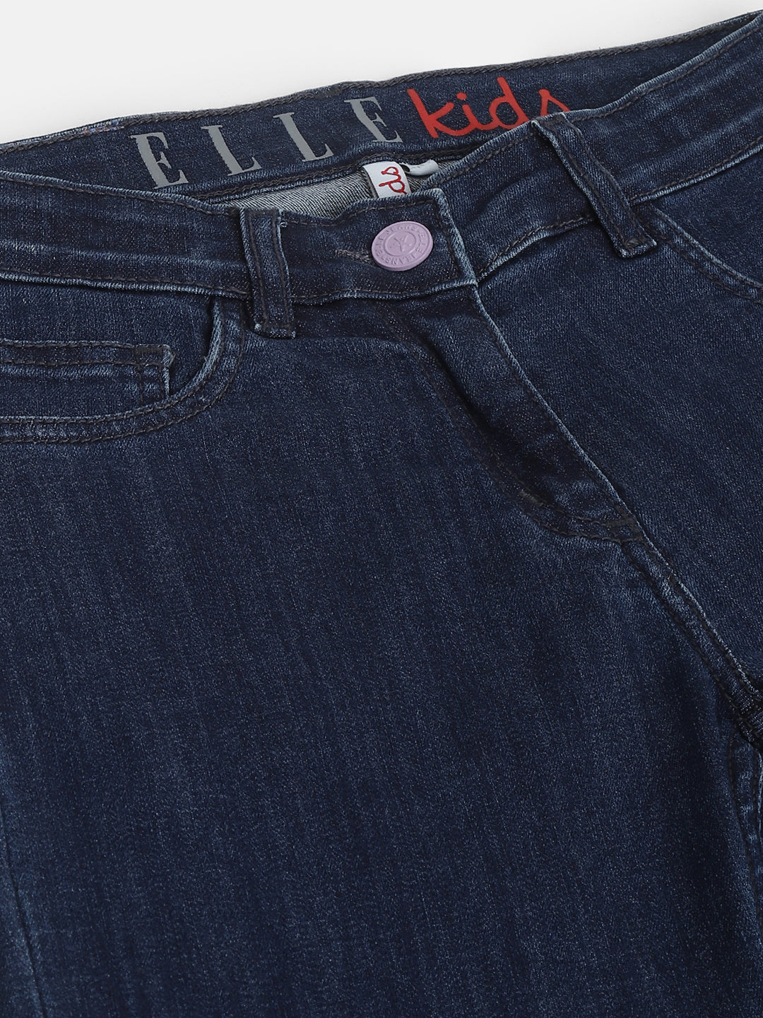 Elle Kids Girls Blue Solid Skinny Jeans