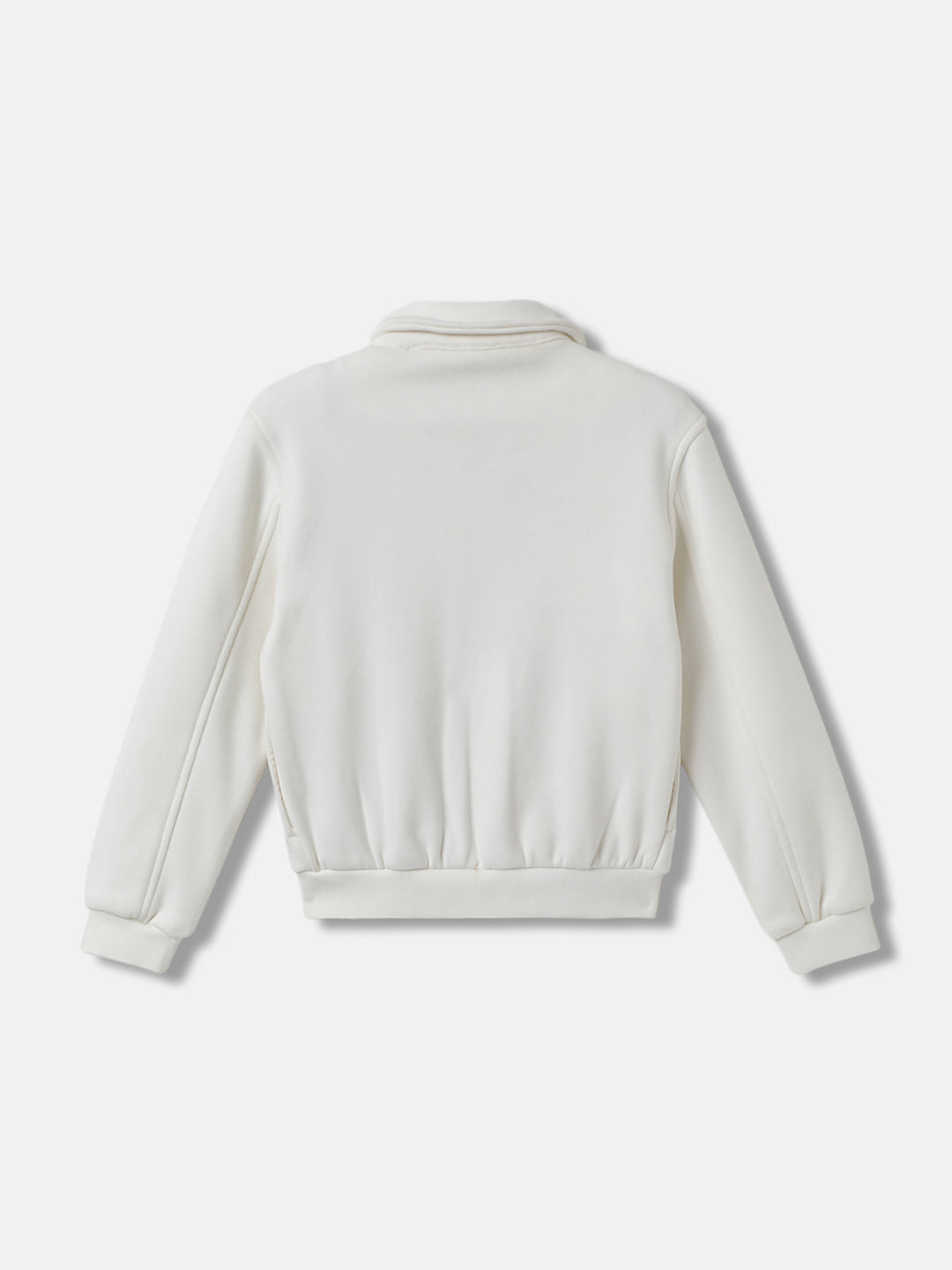 Elle Girls Solid Shirt Collar Full Sleeves Jacket