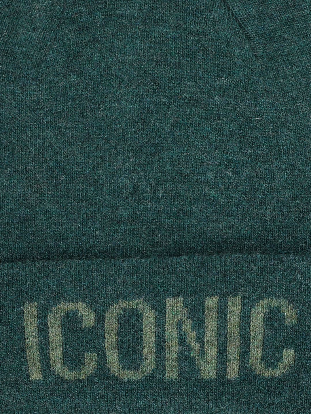 Iconic Women Green Solid Cap