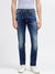 Iconic Men Blue Washed Mid-Rise Bootcut Jeans