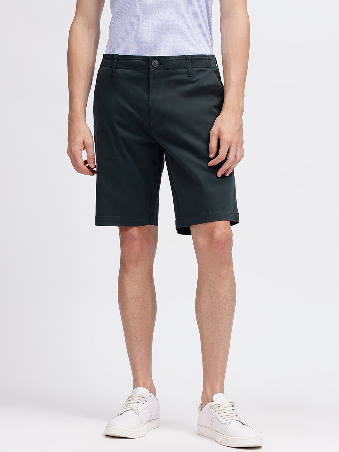 Bruun & Stengade Men Blue Solid Regular Fit Shorts