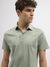Bruun & Stengade Men Green Solid Polo Collar Short Sleeves T-Shirt