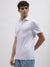 Bruun & Stengade Men White Solid Polo Collar Short Sleeves T-Shirt