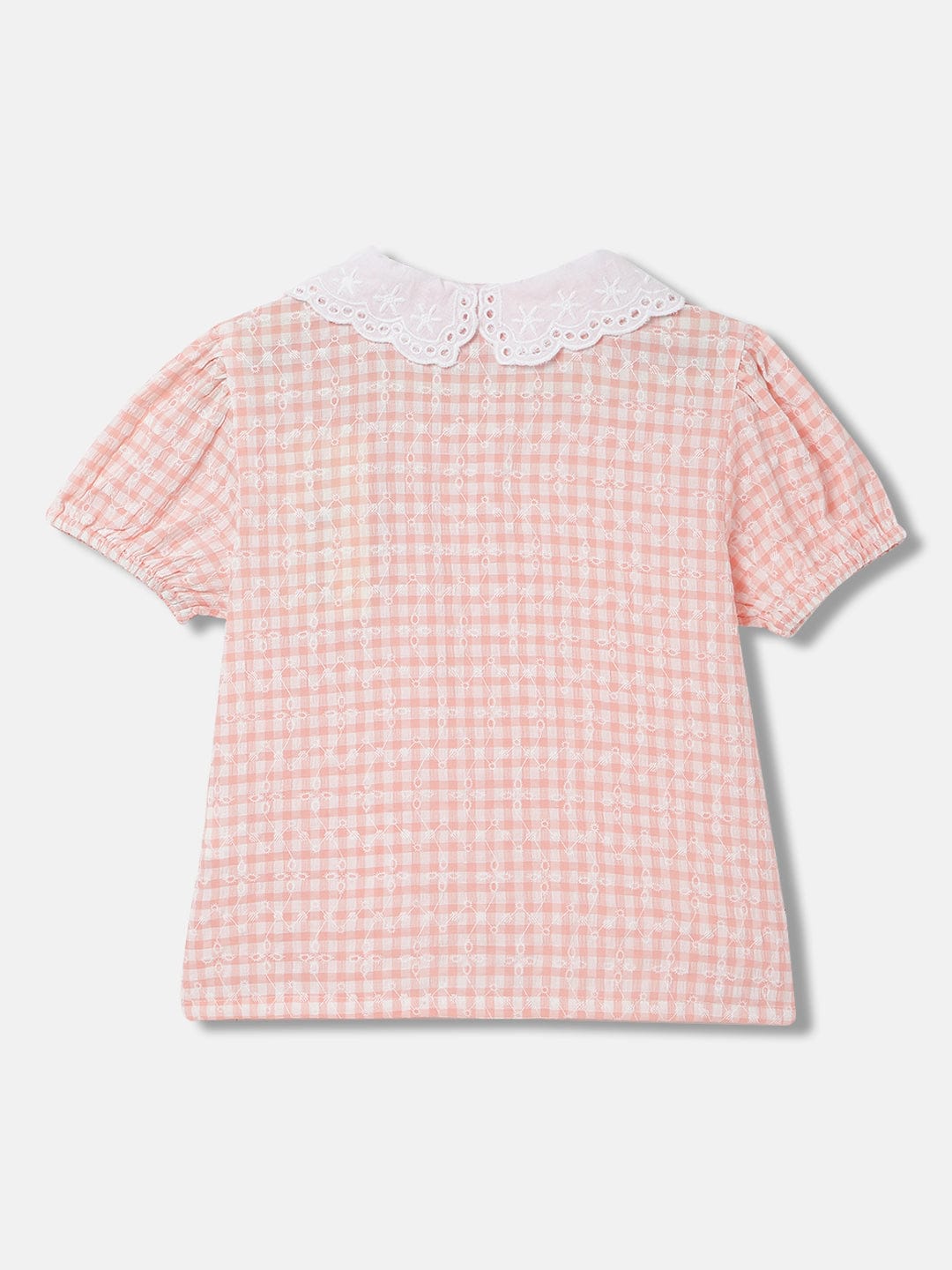 Blue Giraffe Girls Pink V Neck Top