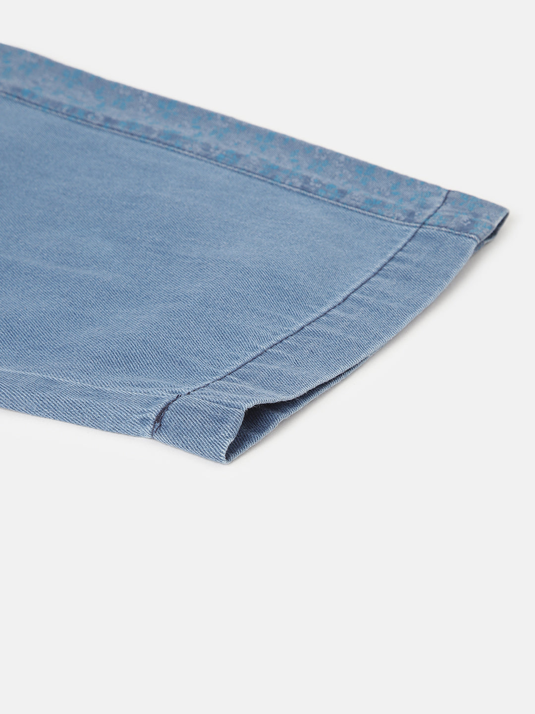 Blue Giraffe Girls Blue Solid Loose Fit Mid-Rise Jeans