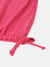 Elle Kids Girls Pink Solid Round Neck Short Sleeves Top