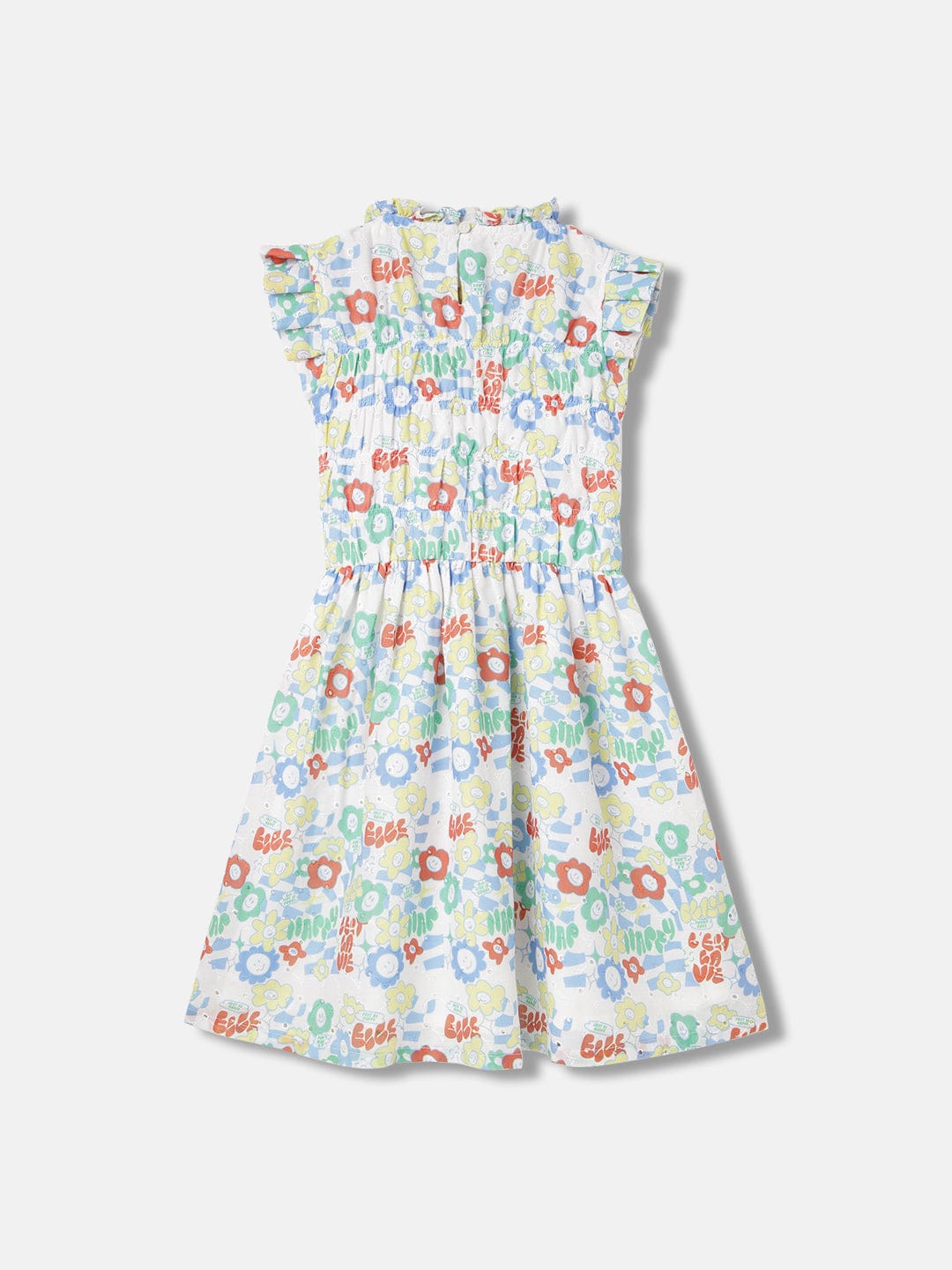Elle Kids Multi Round Neck Dress