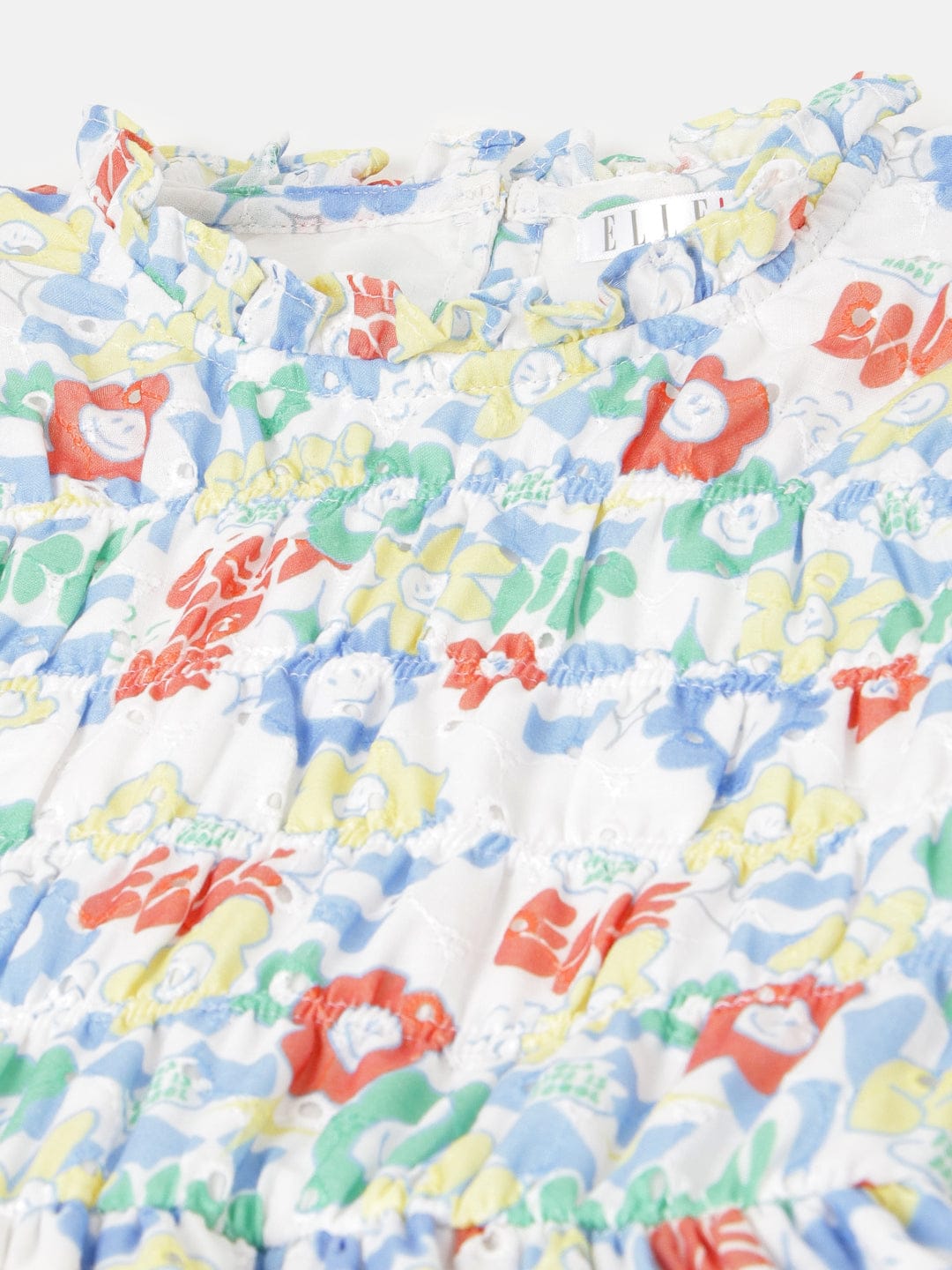 Elle Kids Multi Round Neck Dress