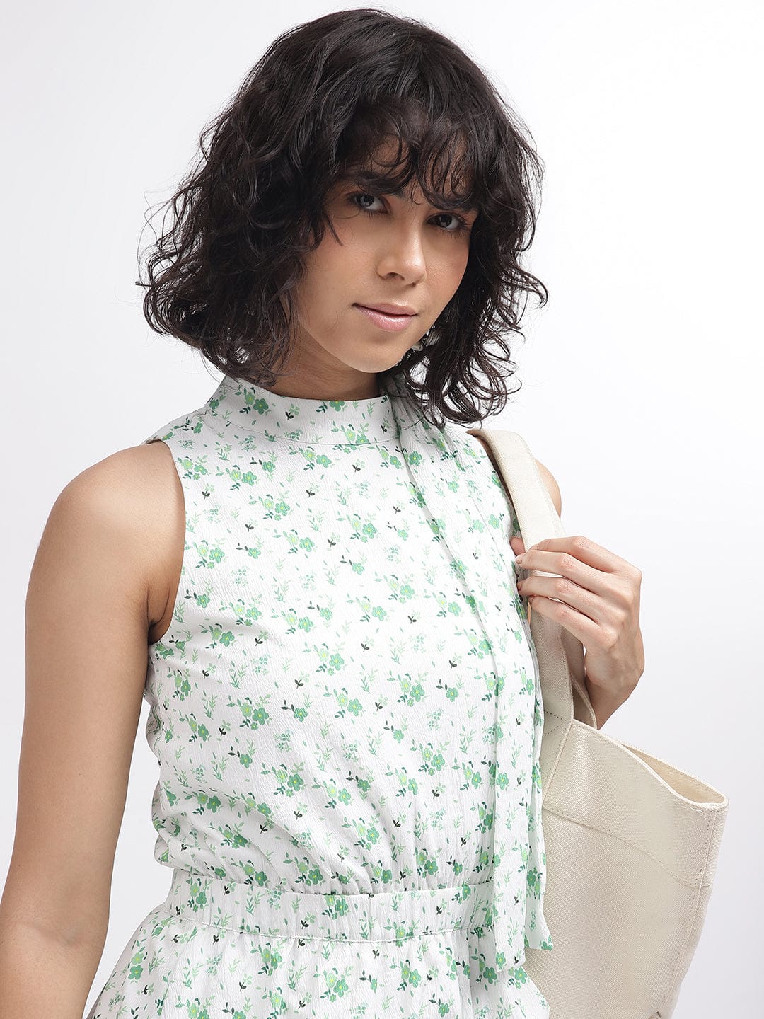 Elle Women Cream Dress