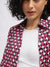 Elle Women Pink Printed Spread Collar Full Sleeves Shirt