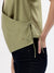 Elle Women Green Solid V Neck Short Sleeves Top