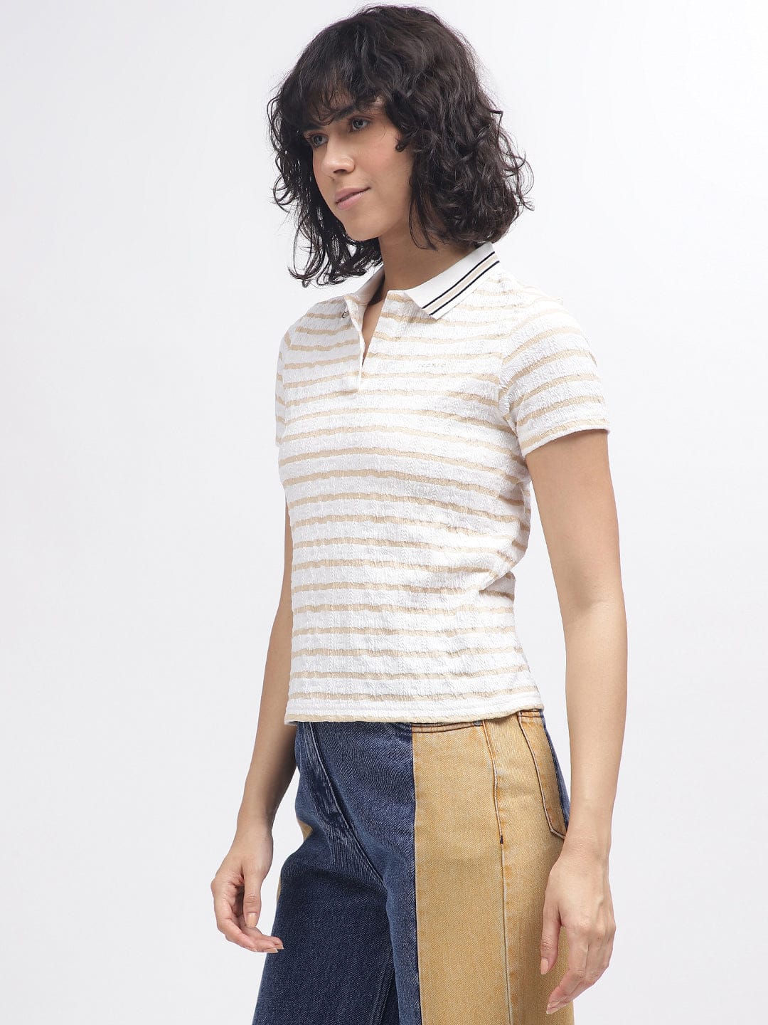 Iconic Women White Polo Polo Tshirt