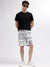 Iconic Men White Printed Relaxed Fit Shorts