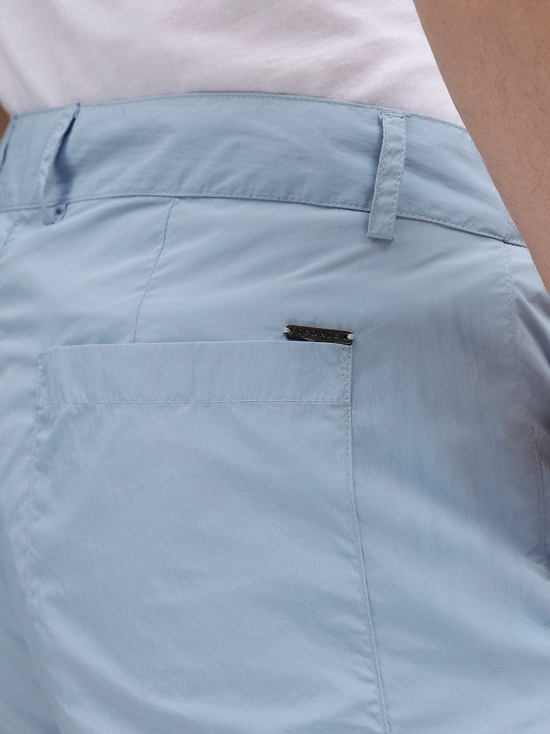 Iconic Men Blue Regular Fit Shorts