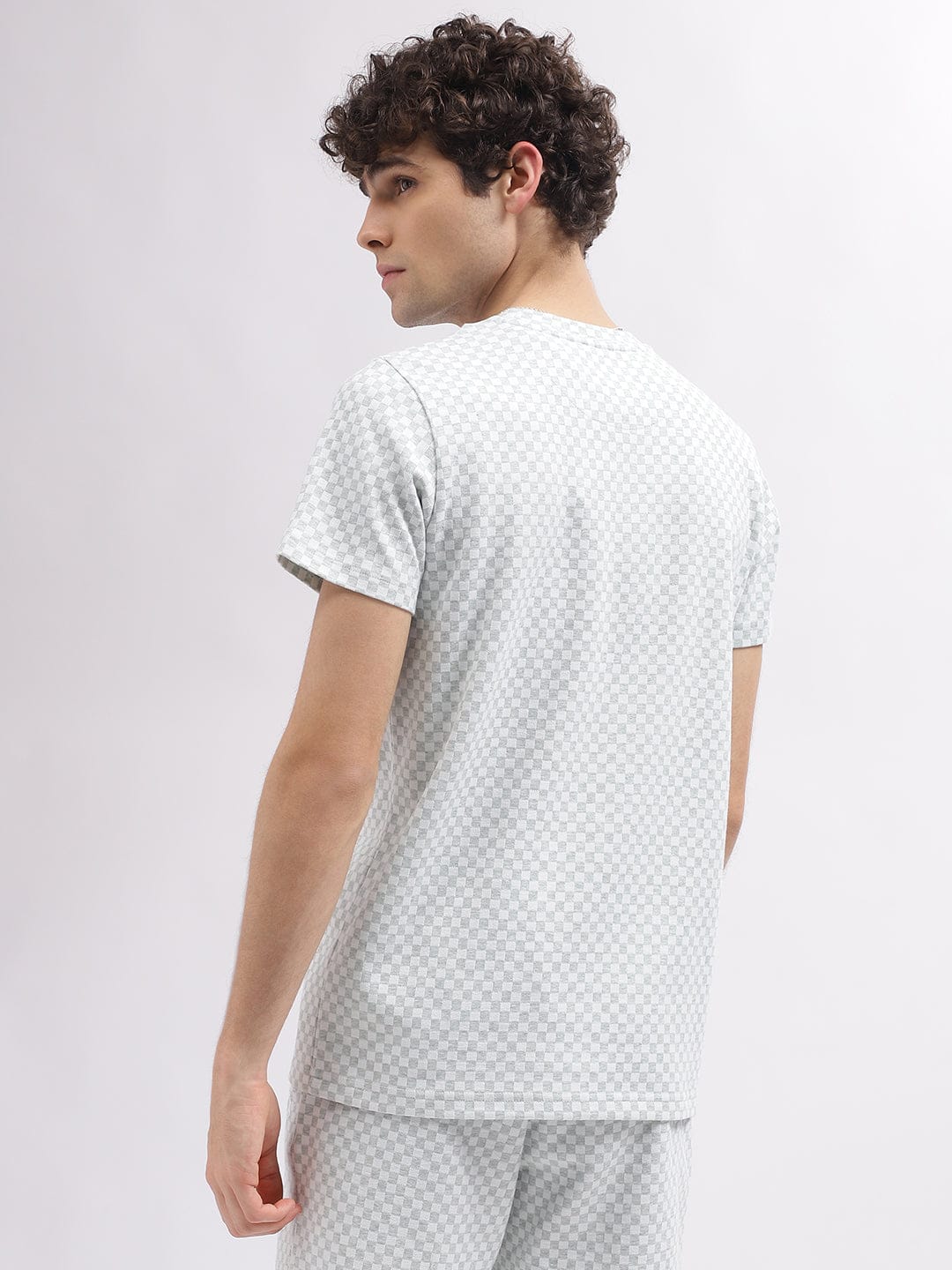 Iconic Men White Round Neck Tshirt