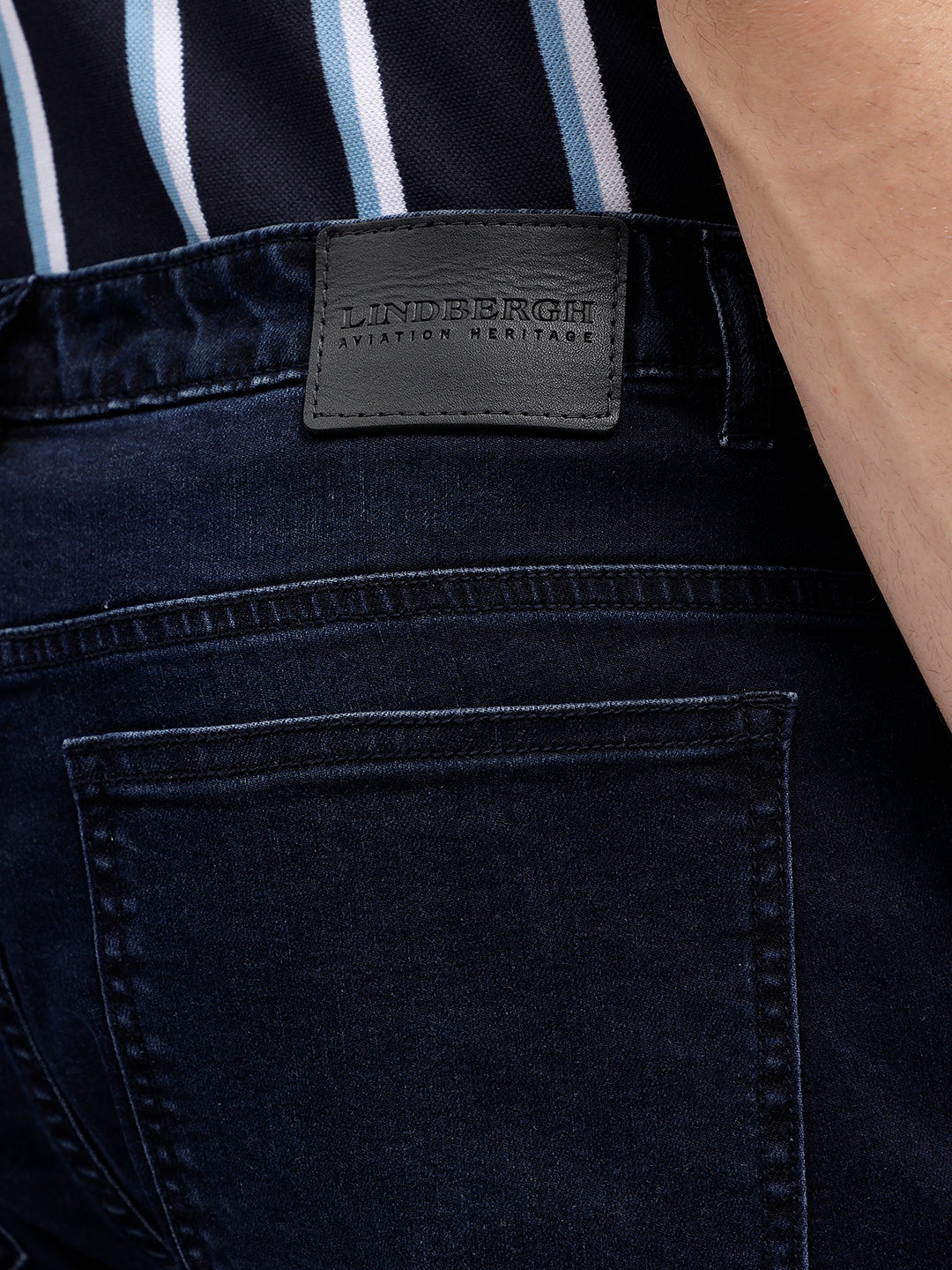 Lindbergh Men Blue Solid Regular Fit Shorts