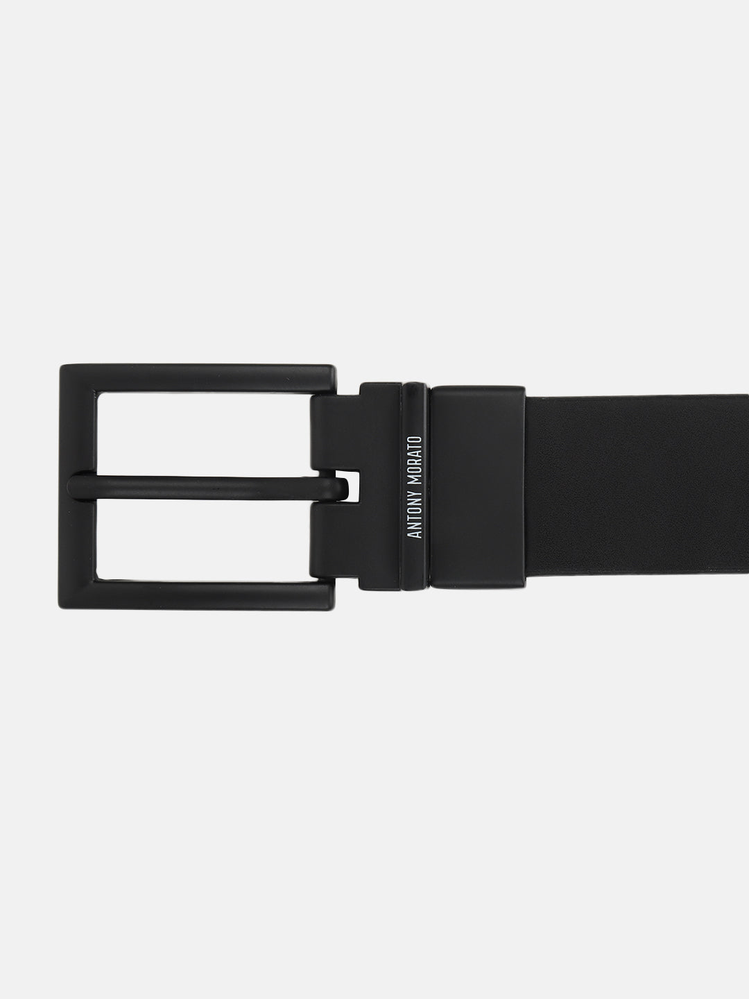 Antony Morato Men Black Solid Tang Closure Belt