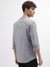 Antony Morato Men Grey Solid Mandarin Collar Full Sleeves Shirt